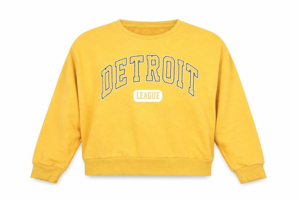 Womens UK Size 12 New Look Yellow Pullover Sweatshirt