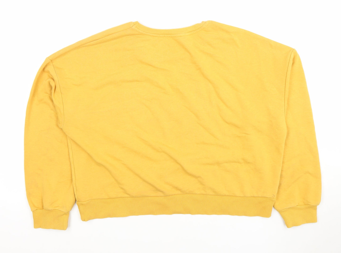 Womens UK Size 12 New Look Yellow Pullover Sweatshirt