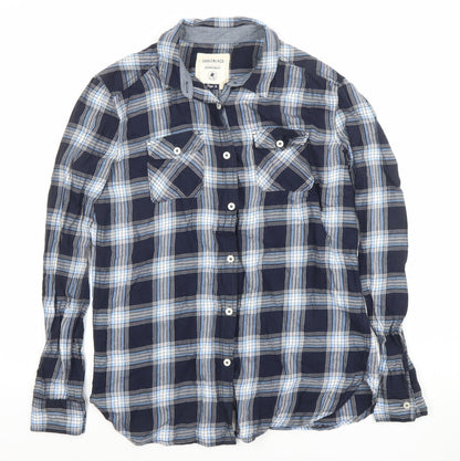Womens UK Size 8 SoulCal & Co Blue Classic Button-Up