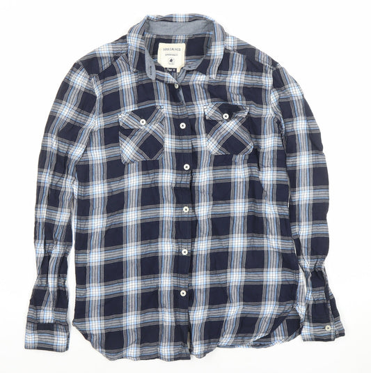 Womens UK Size 8 SoulCal & Co Blue Classic Button-Up