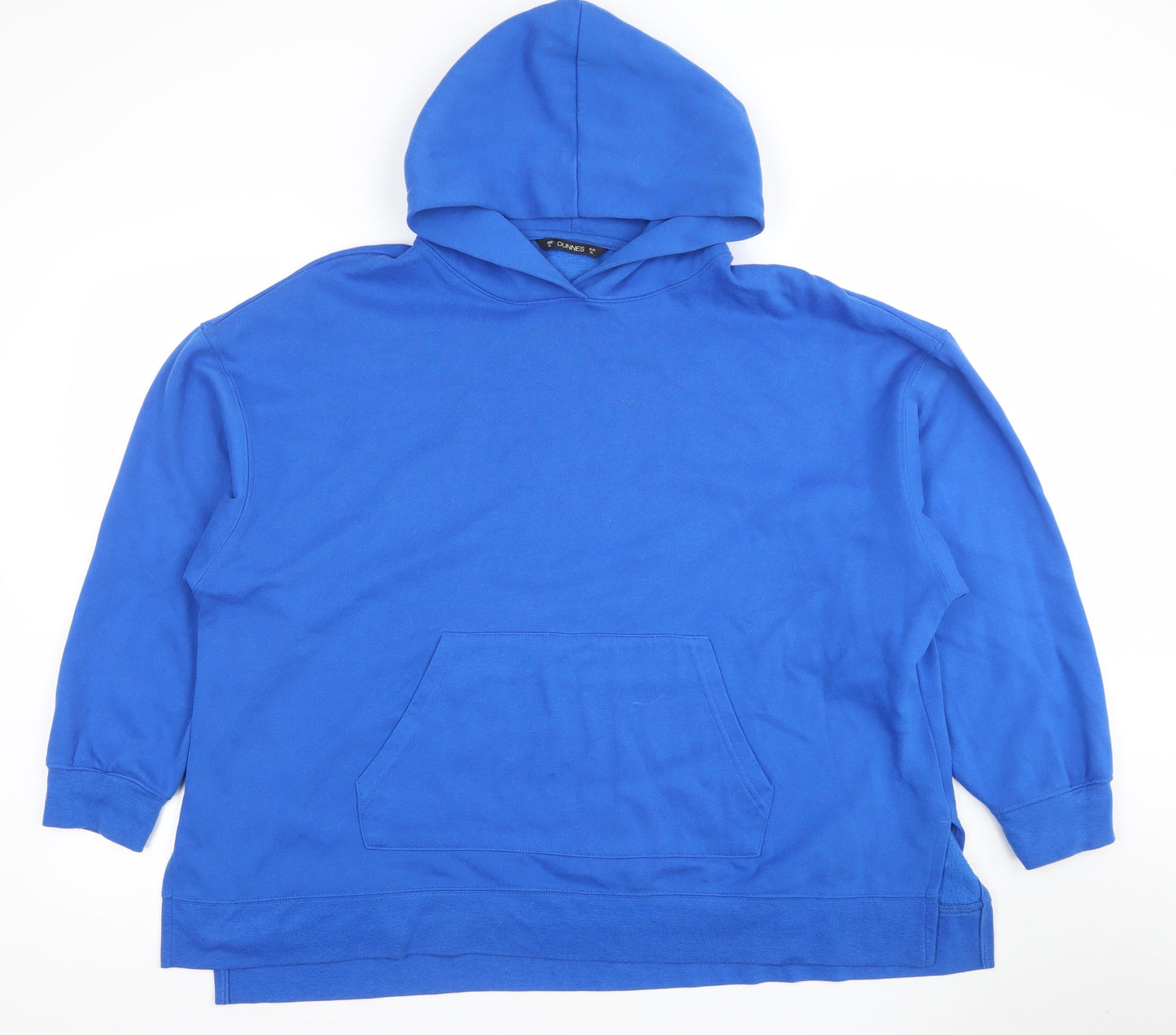 Dunnes Women’s Blue Pullover Hoodie XL Cotton Blend Casual