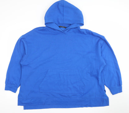 Dunnes Women’s Blue Pullover Hoodie XL Cotton Blend Casual