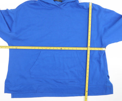 Dunnes Women’s Blue Pullover Hoodie XL Cotton Blend Casual