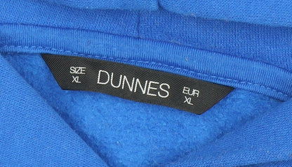 Dunnes Women’s Blue Pullover Hoodie XL Cotton Blend Casual
