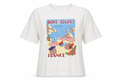 Womens UK Size S Savida White Basic T-Shirt