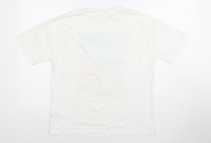 Womens UK Size S Savida White Basic T-Shirt