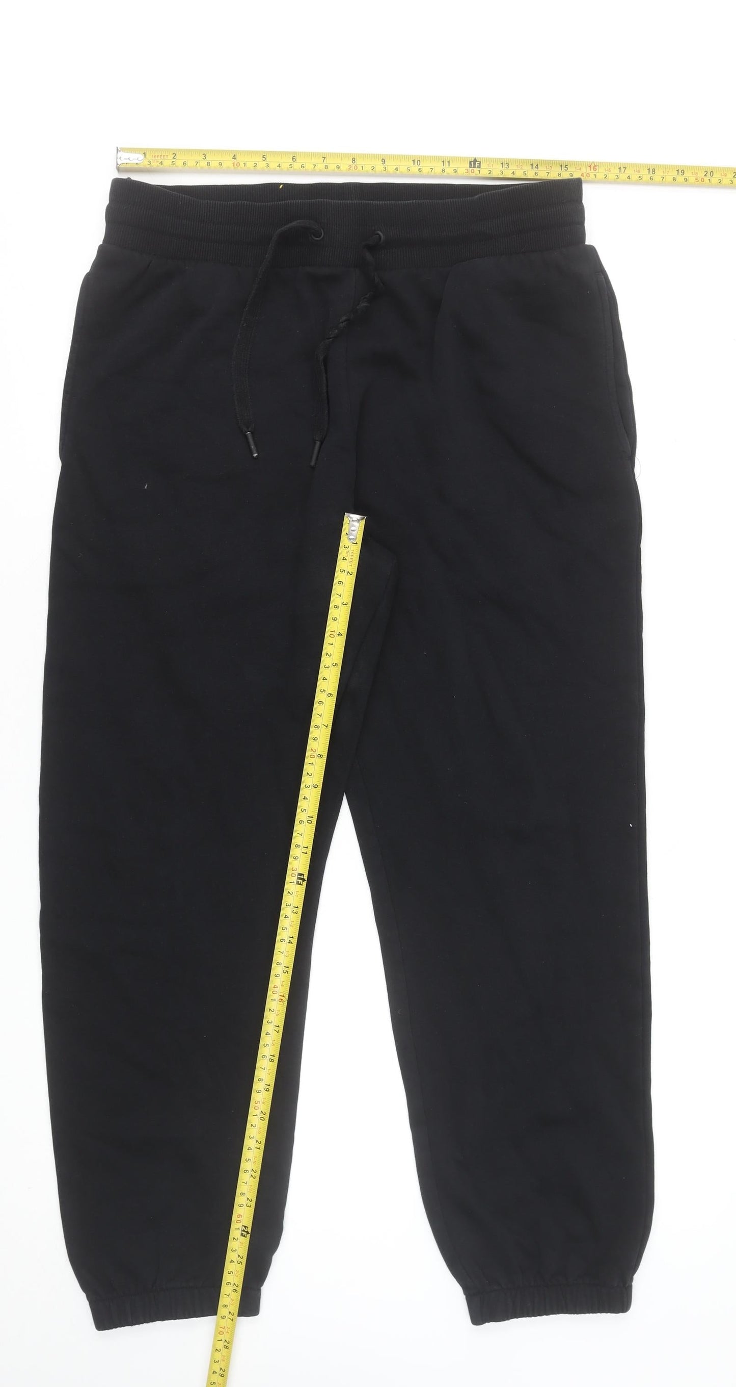 Marks and Spencer Men's Black Joggers Medium Regular Fit