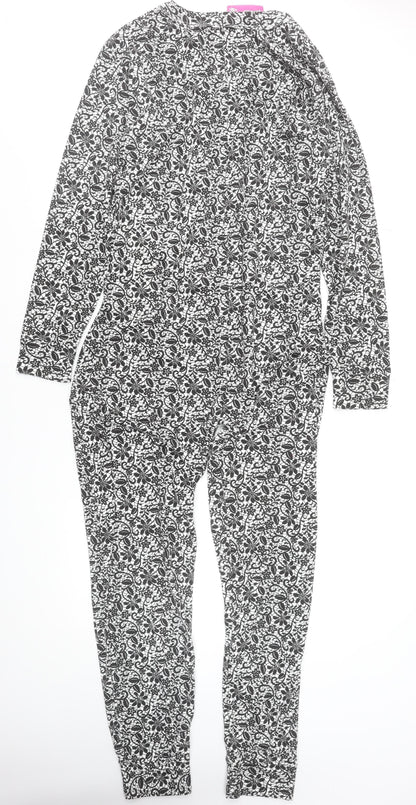 ProClimate Women's Black Floral Jersey One Piece Pyjama 18-20