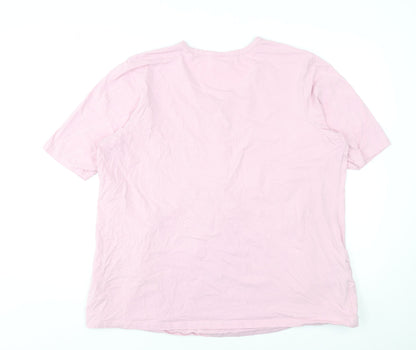 Cotton Traders Women Pink Orchid Size 26 Tunic Top Short Sleeve