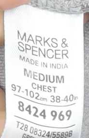 Mens UK Size M Marks and Spencer 100% Cotton Polo Shirt