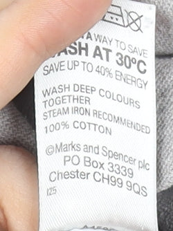 Mens UK Size M Marks and Spencer 100% Cotton Polo Shirt