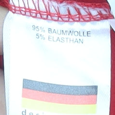 Womens UK Size 12 Hajo Red Basic T-Shirt