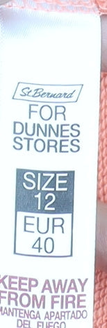 Womens UK Size 12 St. Bernard for Dunnes Stores Orange Full Zip Hoodie