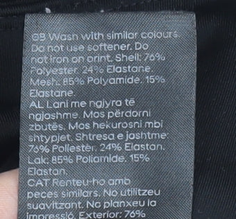 H&M Move Women’s Black Ankle Leggings Size 10 Stretch Slim Fit Activewear