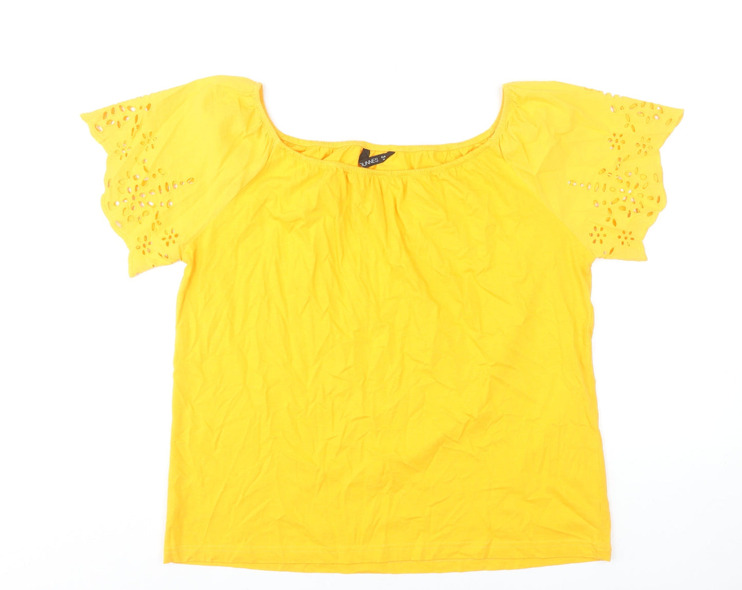 Womens UK Size 12 Dunnes Stores Yellow Tunic Blouse