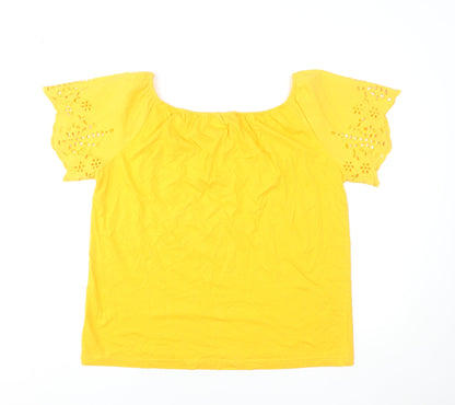 Womens UK Size 12 Dunnes Stores Yellow Tunic Blouse