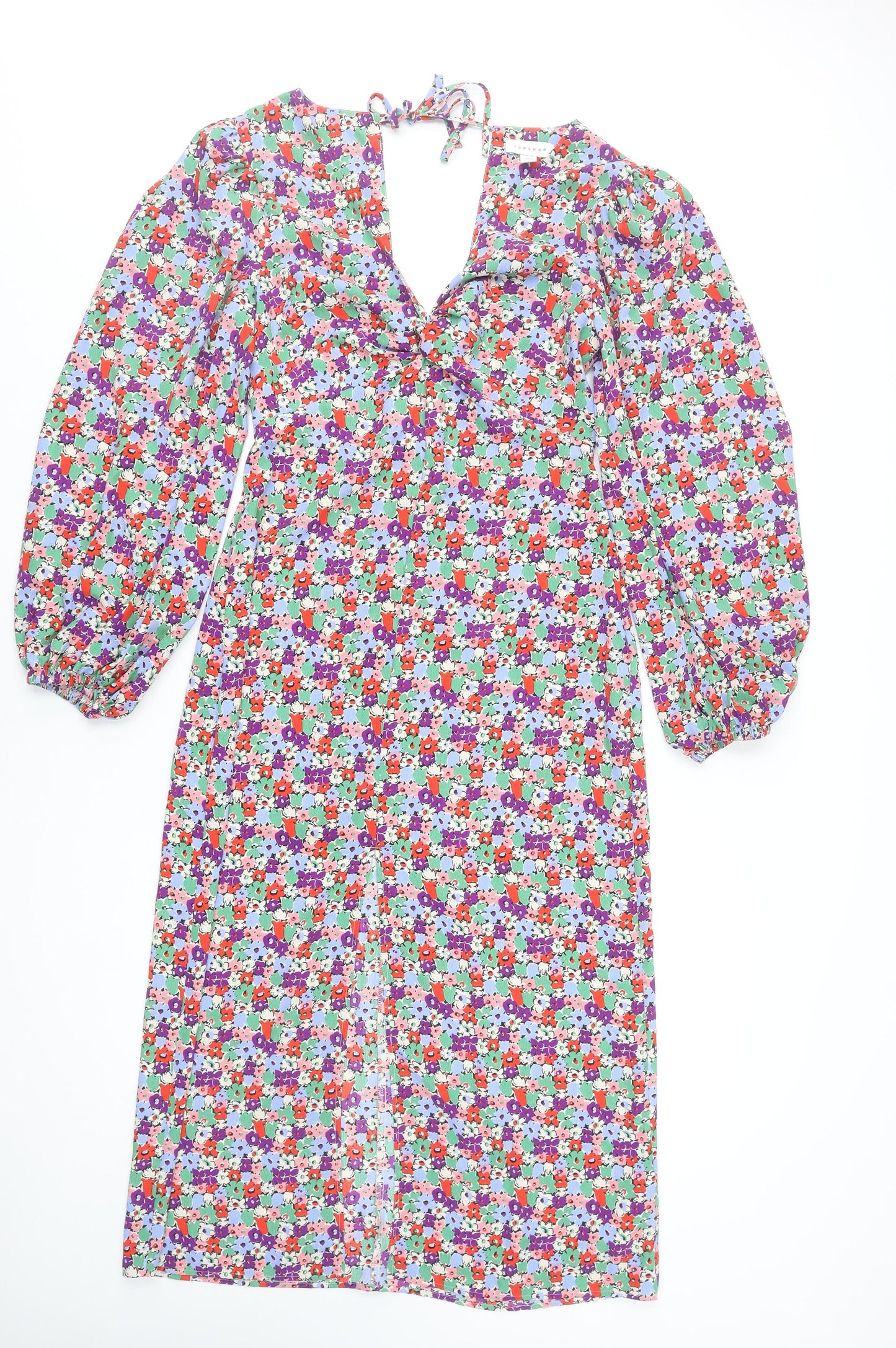 Womens UK Size 10 Topshop Fit & Flare Dress