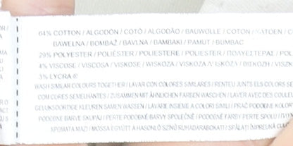 Primark Women White Skinny Jeans Size 10 Cotton Blend Stretch