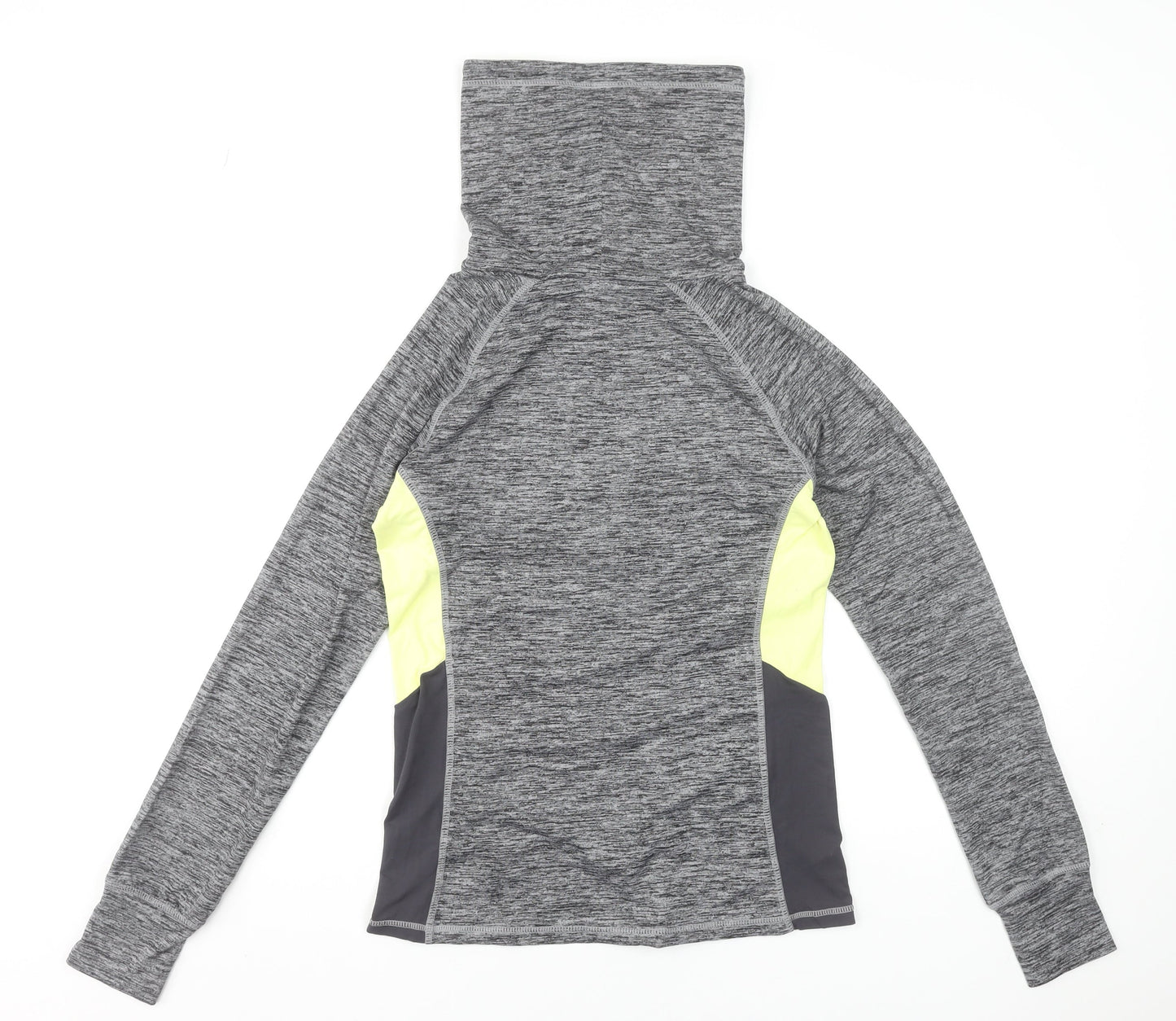 Crane Women’s Grey Long Sleeve High Neck Running Top Size S