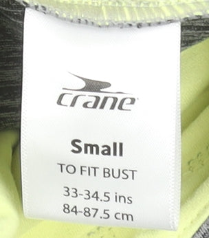 Crane Women’s Grey Long Sleeve High Neck Running Top Size S