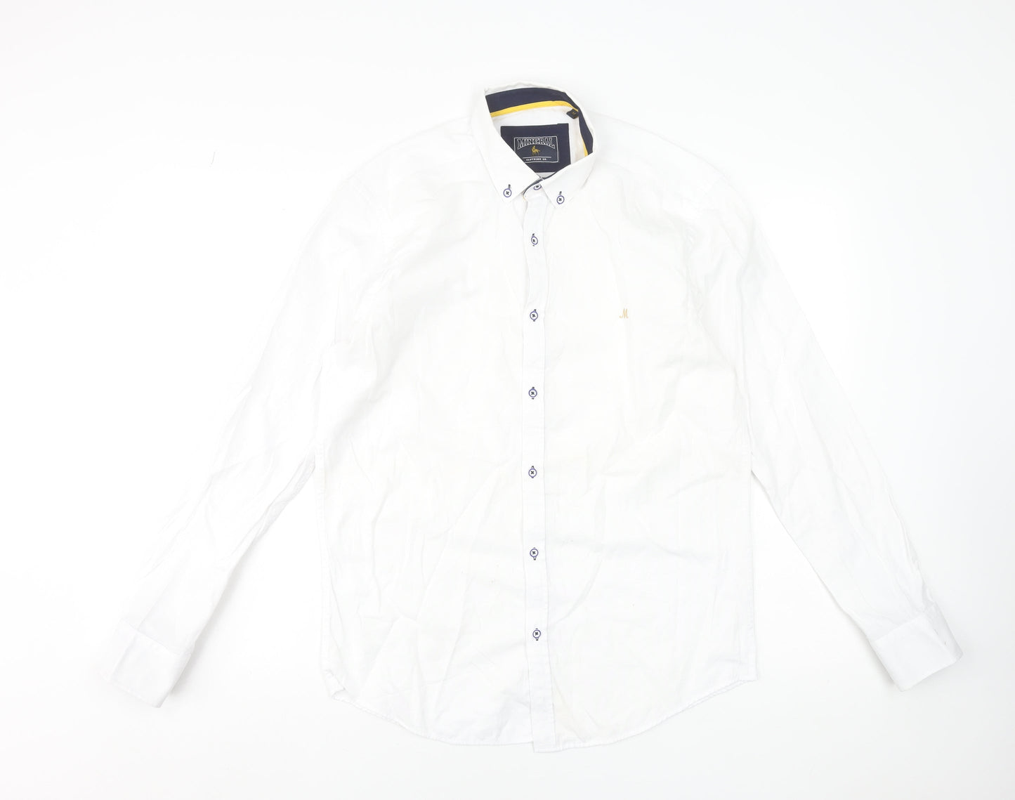 Mens UK Collar Size M Mineral Smart White  Dress Shirt
