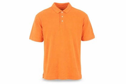 Gap Men's Orange Cotton Short Sleeve Pique Polo Shirt Size L