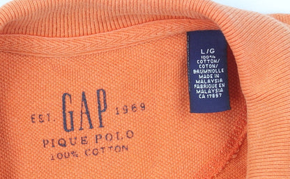 Mens UK Size L Gap 100% Cotton Polo Shirt