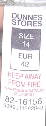 Dunnes Stores Women’s Beige Cotton Capri Trousers Size 14