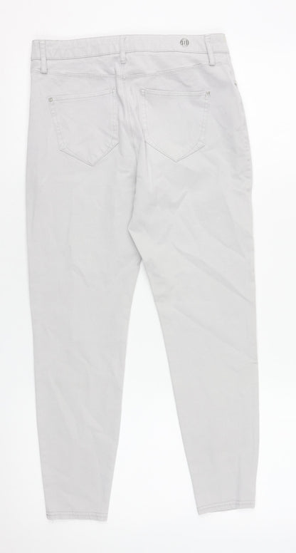 Womens UK Size 10 River Island Slim Fit Skinny Grey Jeans