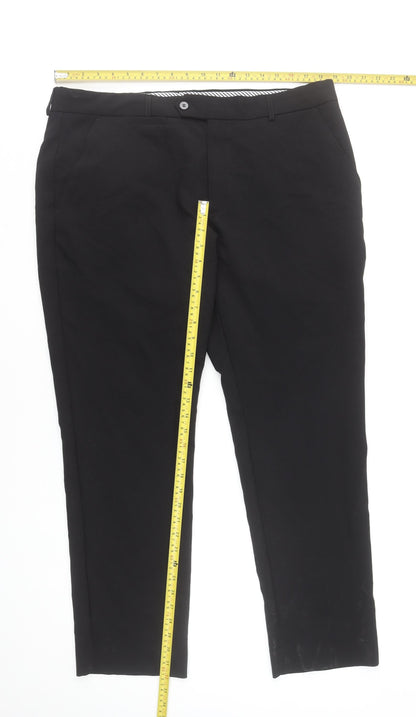 St. Bernard for Dunnes Stores Men's Black 38in Regular Fit Dress Pants