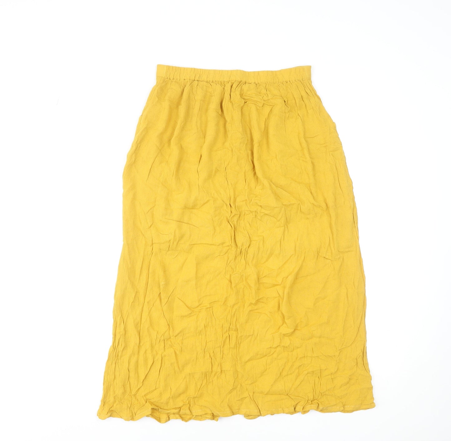 Womens UK Size S Stradivarius A-Line Linen Skirt