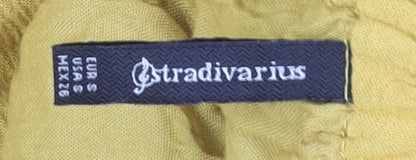 Womens UK Size S Stradivarius A-Line Linen Skirt