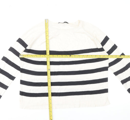 Womens UK Size 12 Zara Multicoloured Pullover Jumper