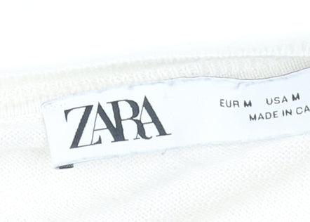 Womens UK Size 12 Zara Multicoloured Pullover Jumper