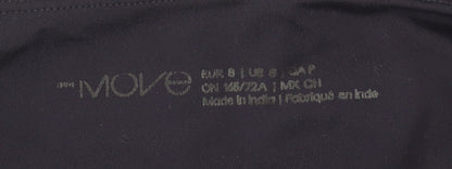 Marks and Spencer Women Black Leggings Size 8 High Waist Stretch Activewear