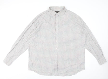 Mens UK Collar Size 47 Marks and Spencer Smart Multicoloured  Dress Shirt