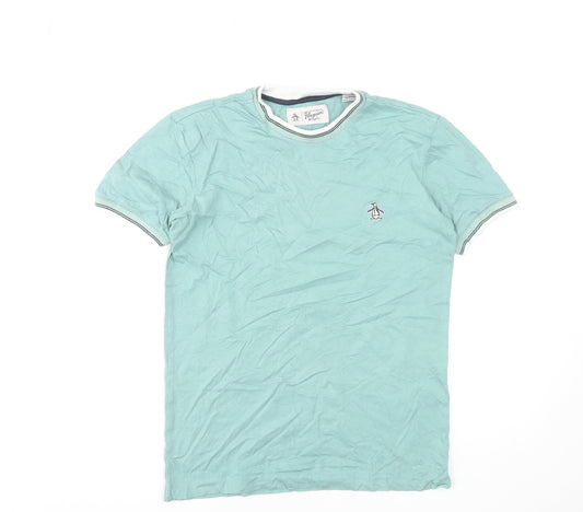 Mens UK Size XS Original Penguin by Munsingwear Green  T-Shirt