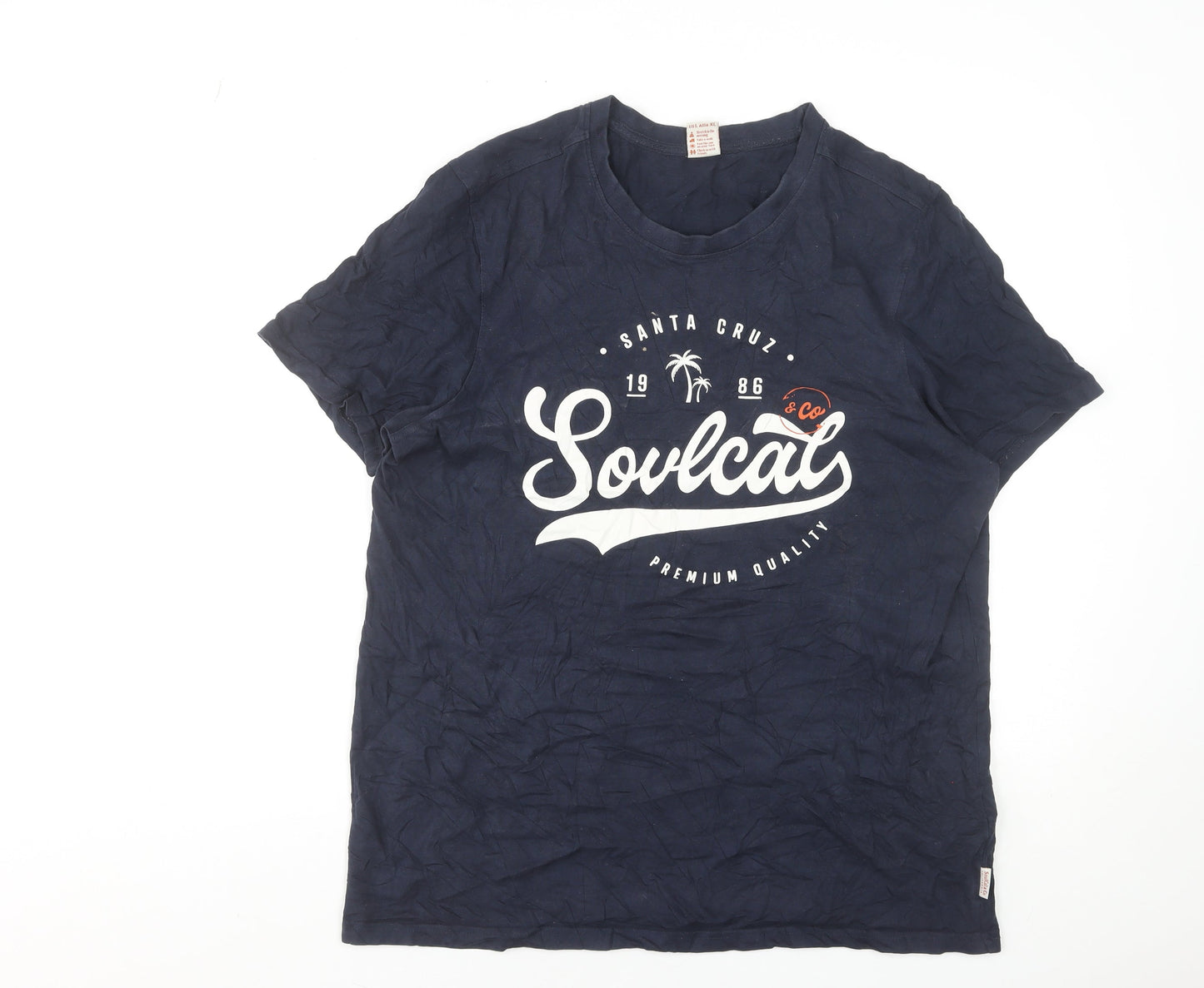Mens UK Size L SoulCal & Co Blue  T-Shirt