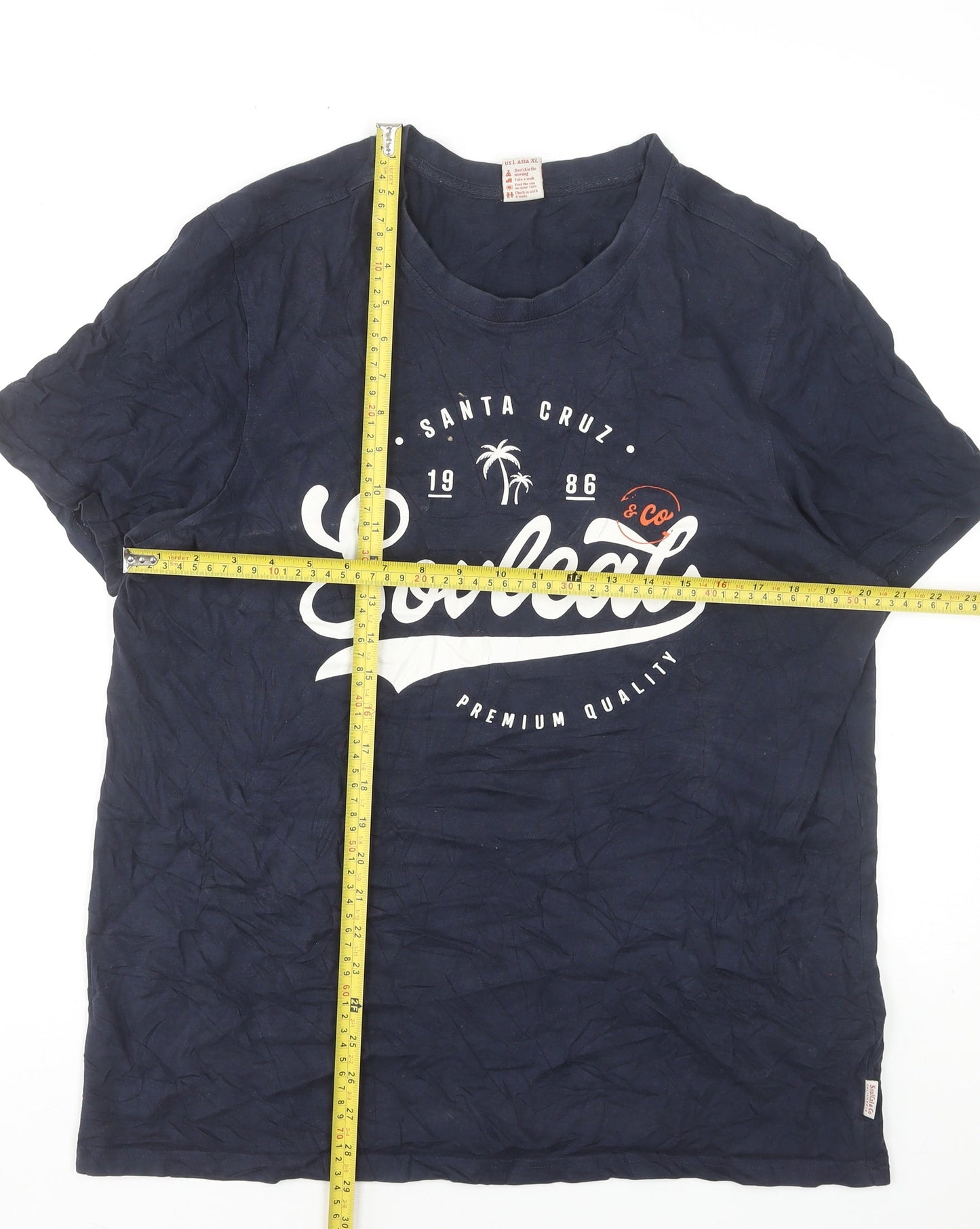 Mens UK Size L SoulCal & Co Blue  T-Shirt
