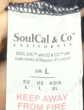 Mens UK Size L SoulCal & Co Blue  T-Shirt