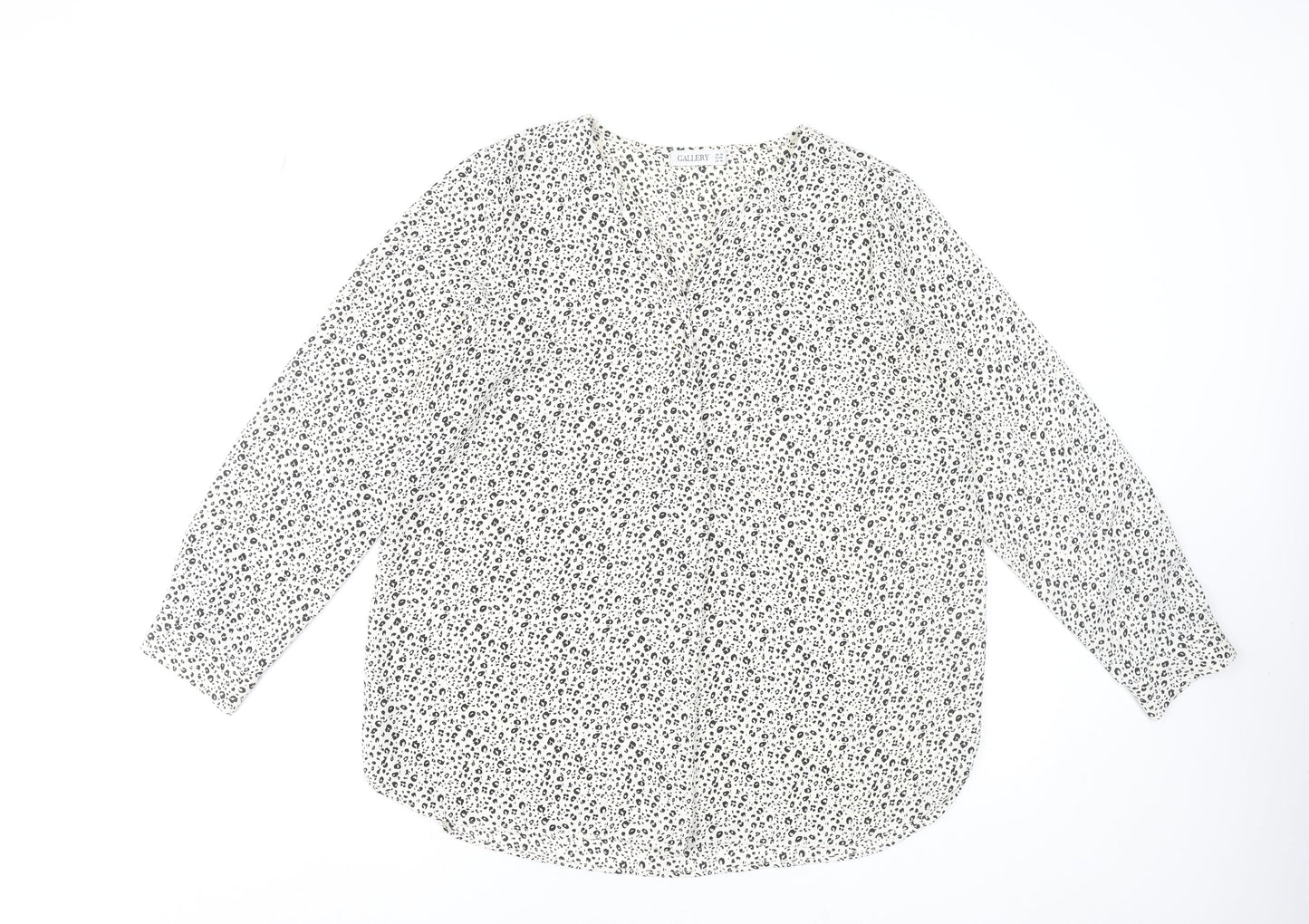 Womens UK Size 18 Gallery White Basic Blouse