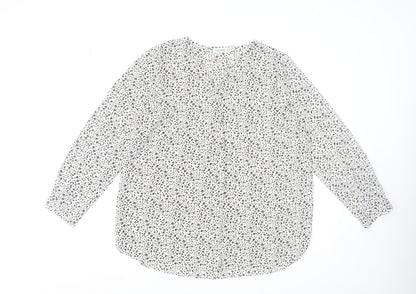 Womens UK Size 18 Gallery White Basic Blouse