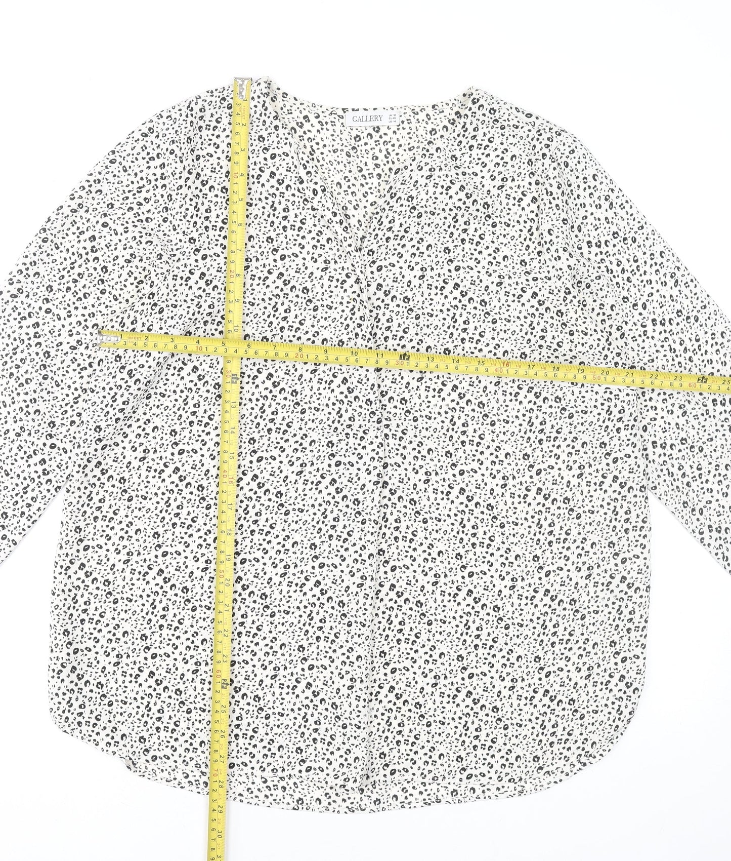 Womens UK Size 18 Gallery White Basic Blouse