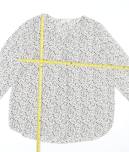 Womens UK Size 18 Gallery White Basic Blouse