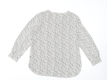Womens UK Size 18 Gallery White Basic Blouse