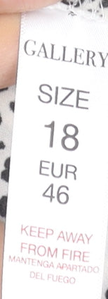 Womens UK Size 18 Gallery White Basic Blouse