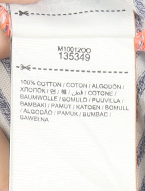 Superdry Men's Grey Striped Cotton Crew Neck T-Shirt XL