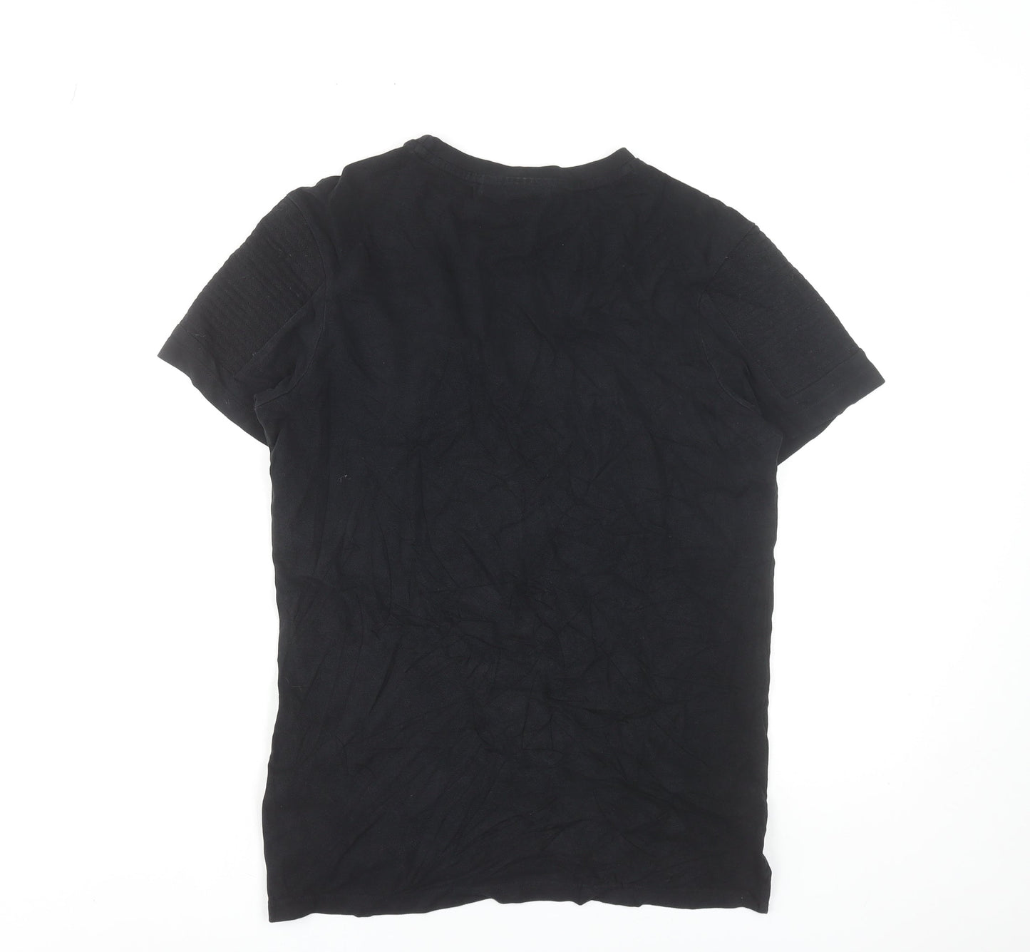 883 Police Men's Black Slim Fit Cotton Short Sleeve T-Shirt Size S