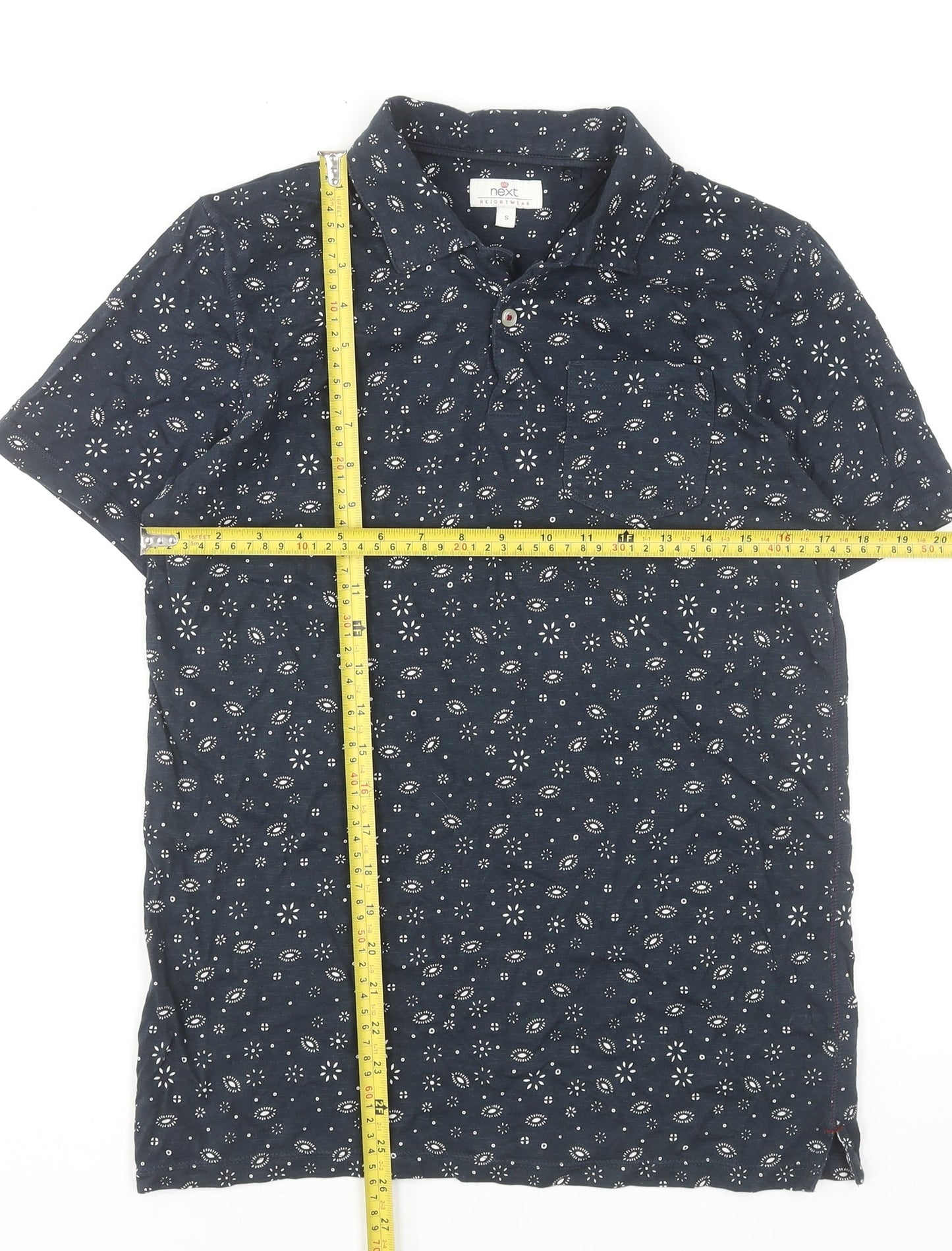 Mens UK Size S NEXT 100% Cotton Polo Shirt