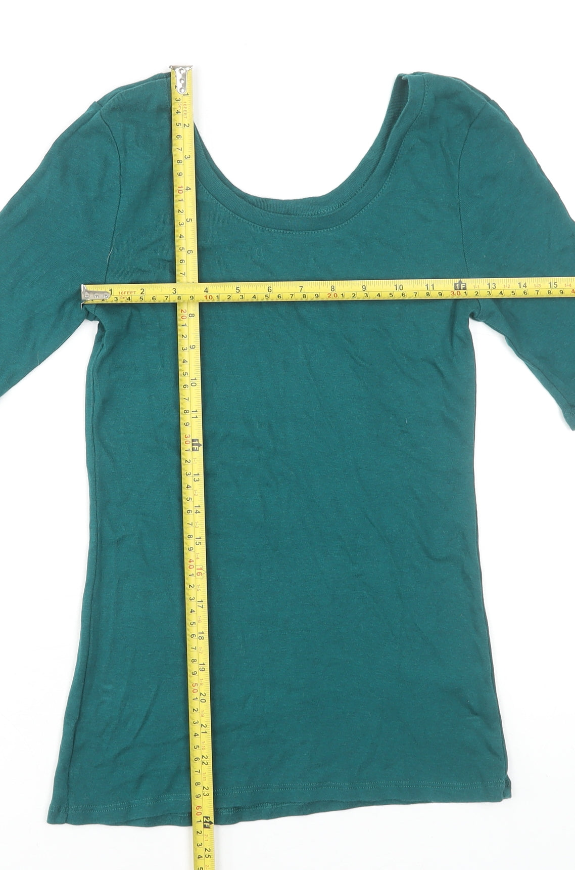 Womens UK Size S Gap Green Basic T-Shirt